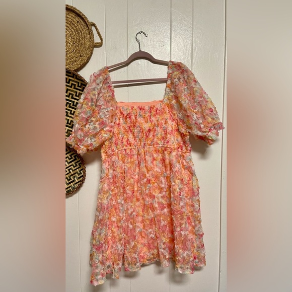 Jodifl Lover Dress, Coral Mix Size 2X - Picture 11 of 12